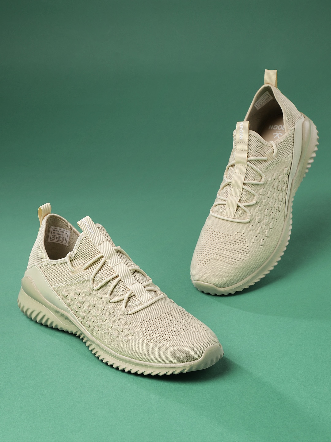 

WROGN Men Beige Sneakers
