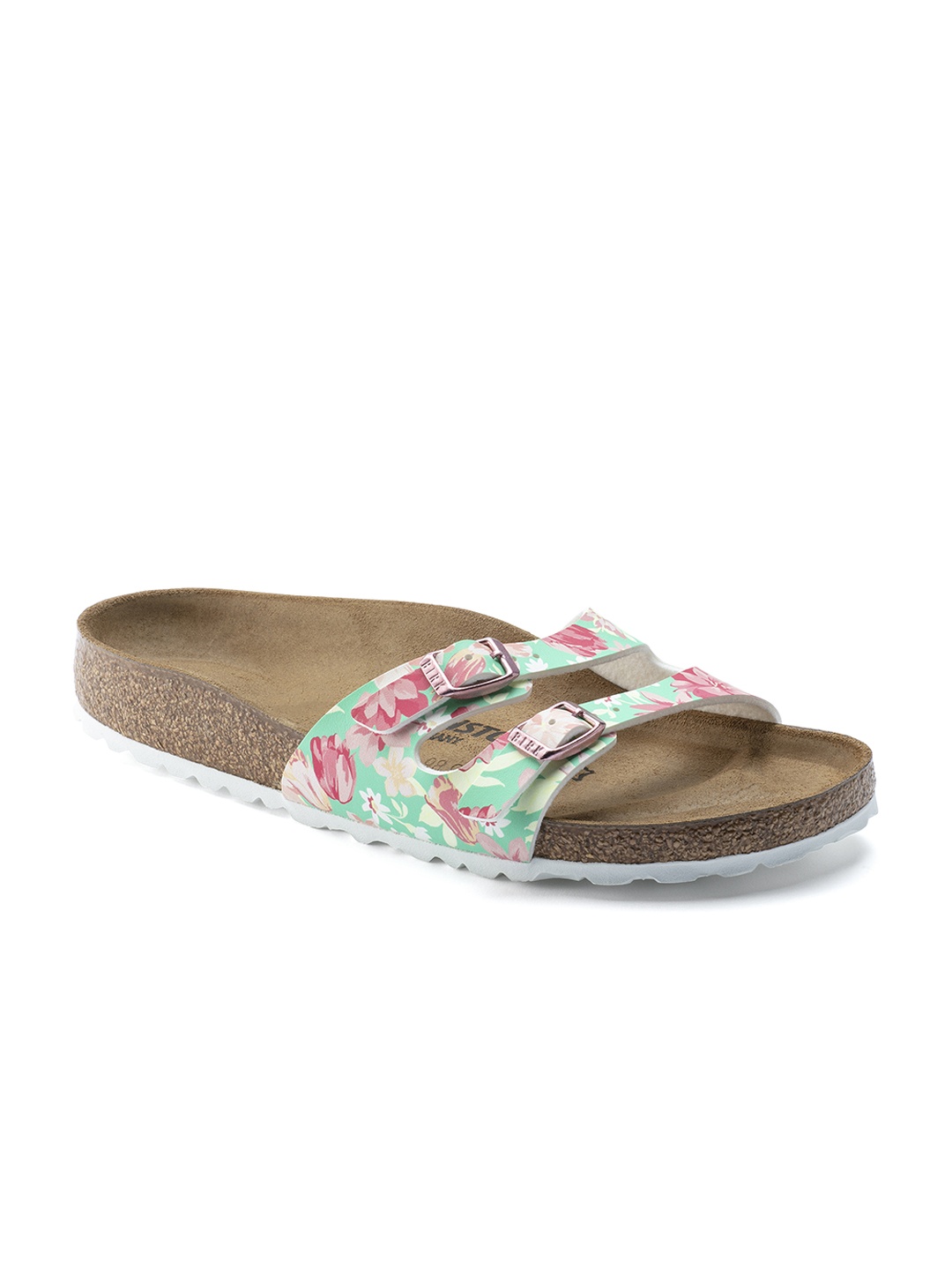 

Birkenstock Women Green Printed Ibiza Narrow Width Flats