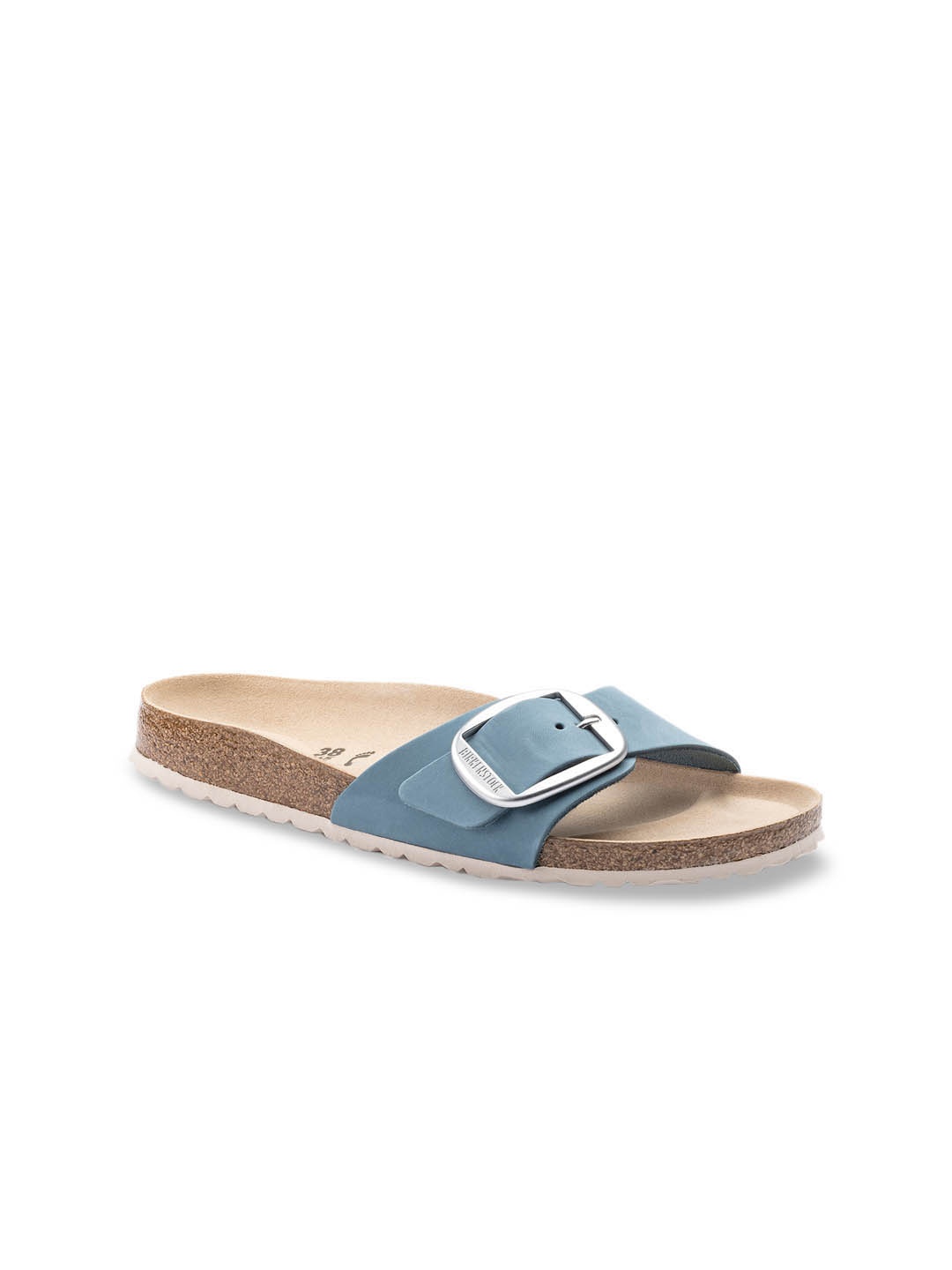 

Birkenstock Women Blue Madrid Big Buckle Narrow Width Slides