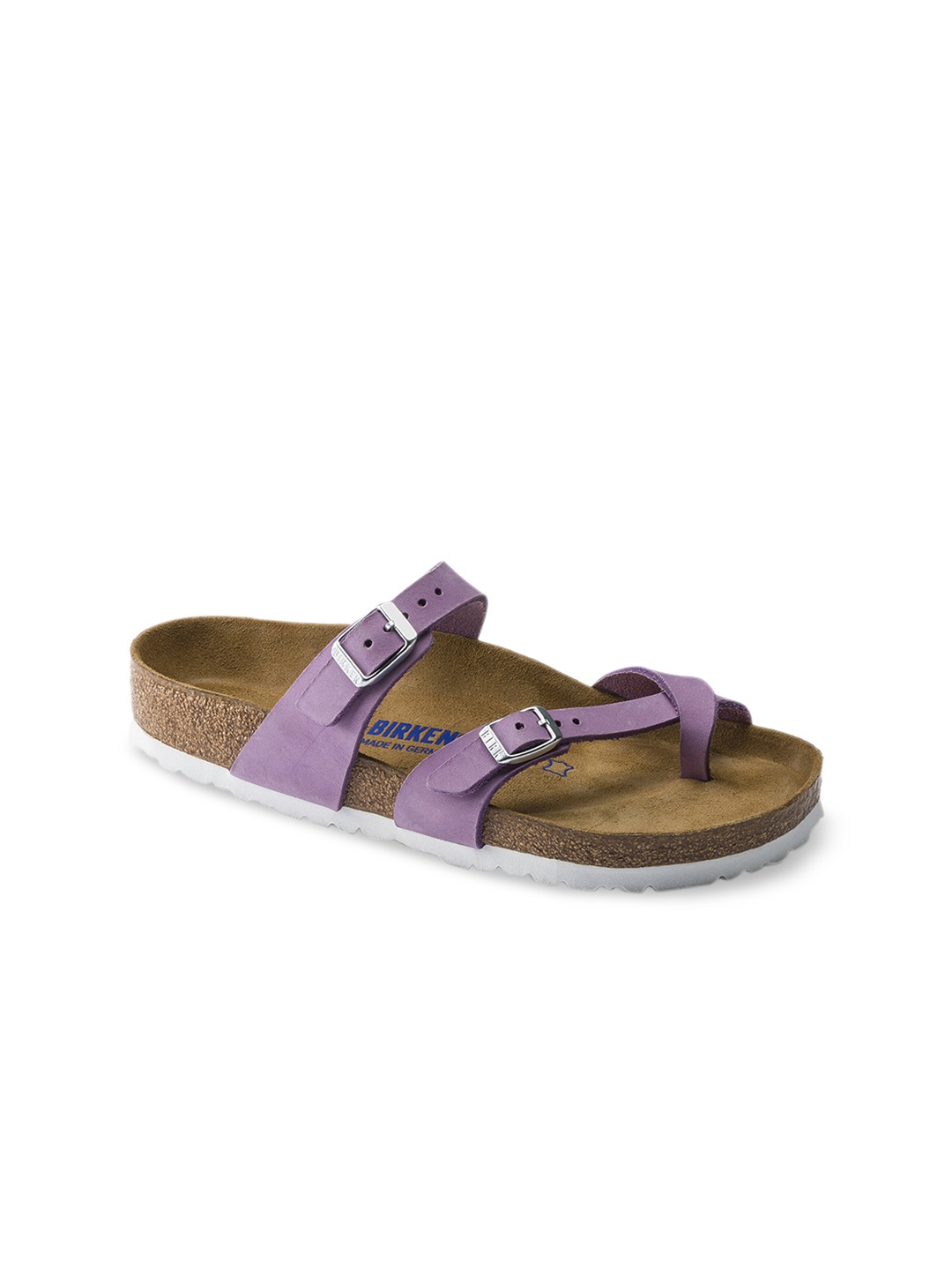 

Birkenstock Women Purple Regular Width Mayari One Toe Flats