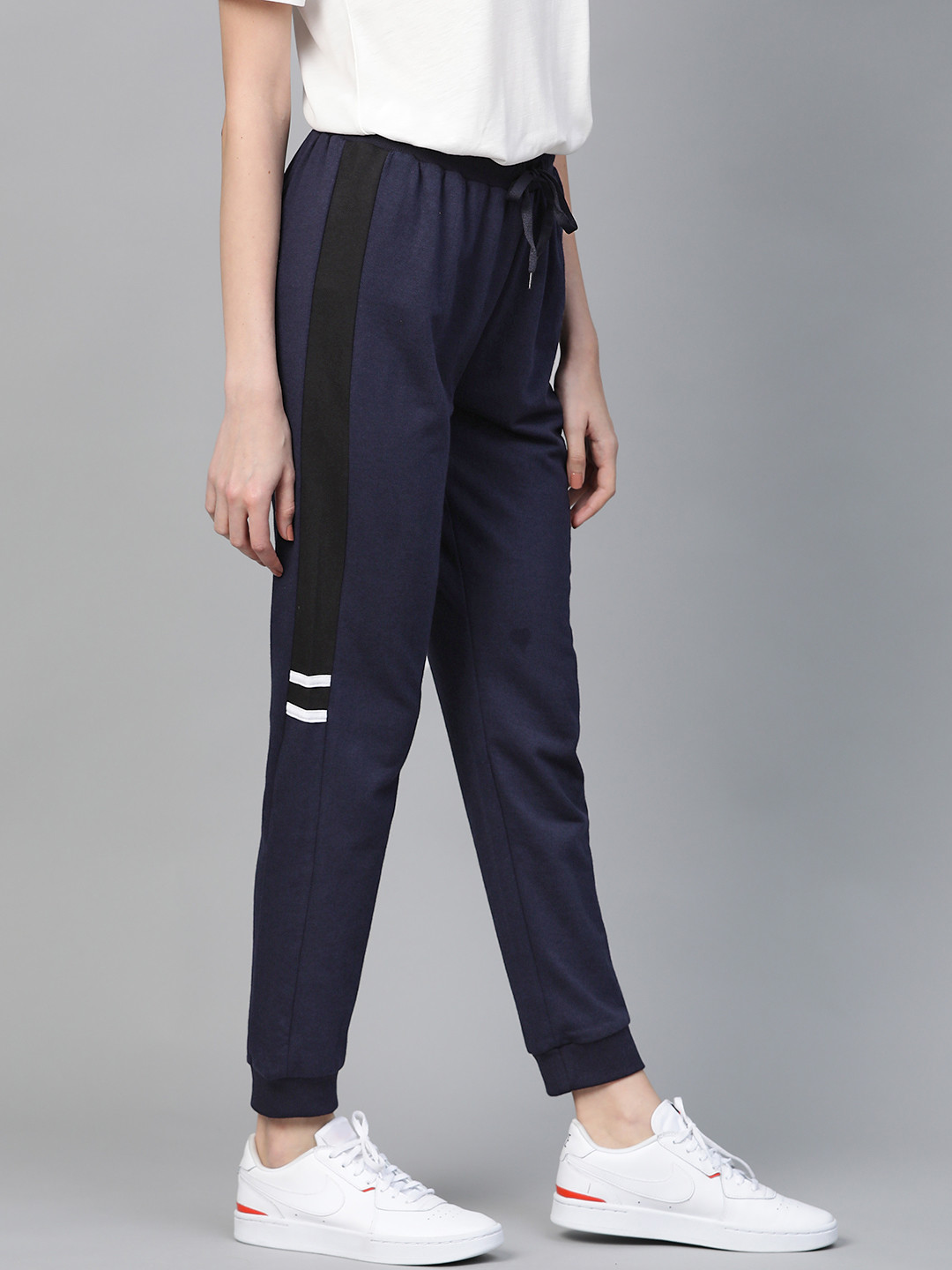 

Mast & Harbour Women Navy Blue Solid Joggers