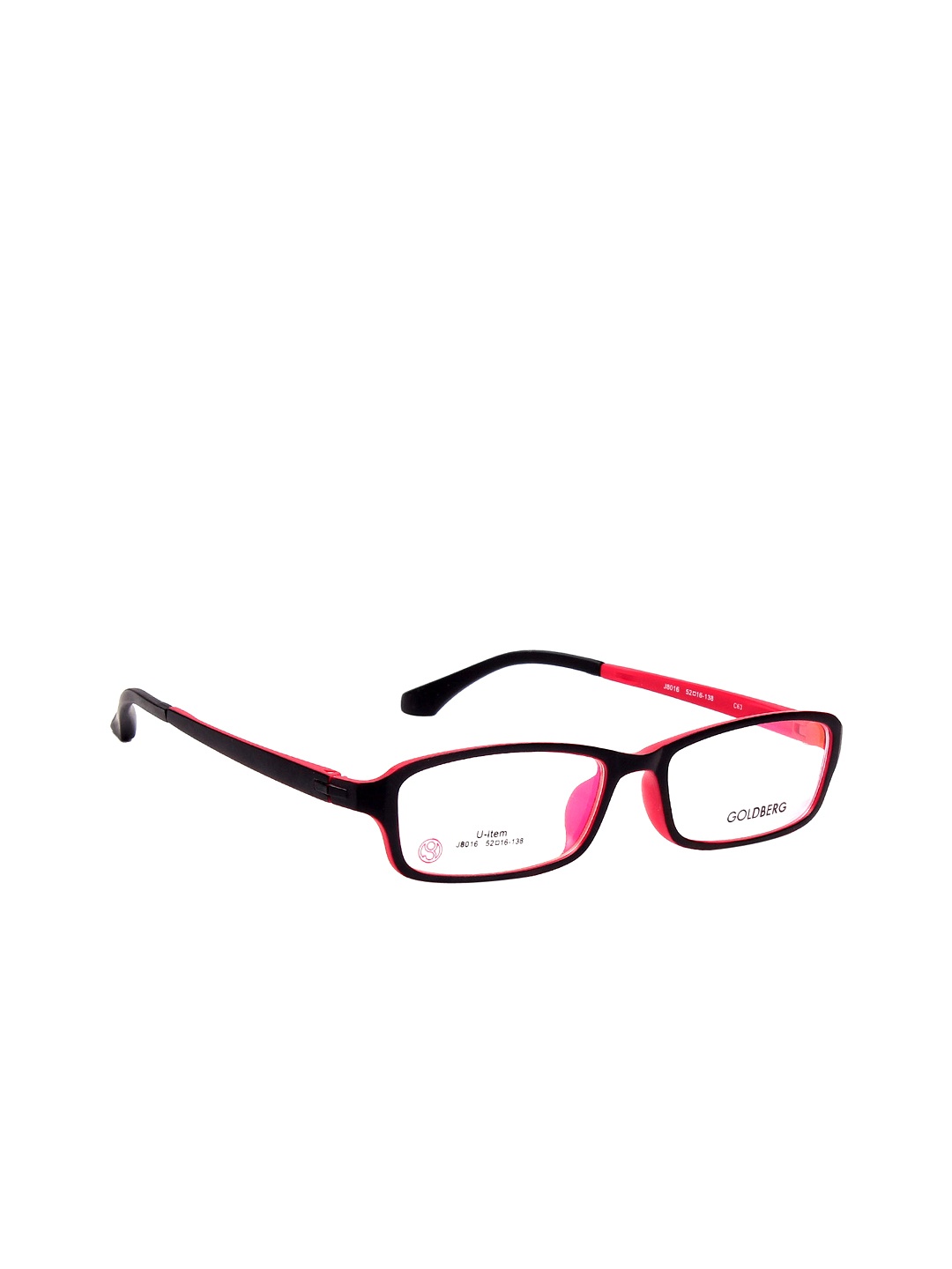 

Gold Berg Unisex Black & Pink Rectangular Frames GB-J8016_C63