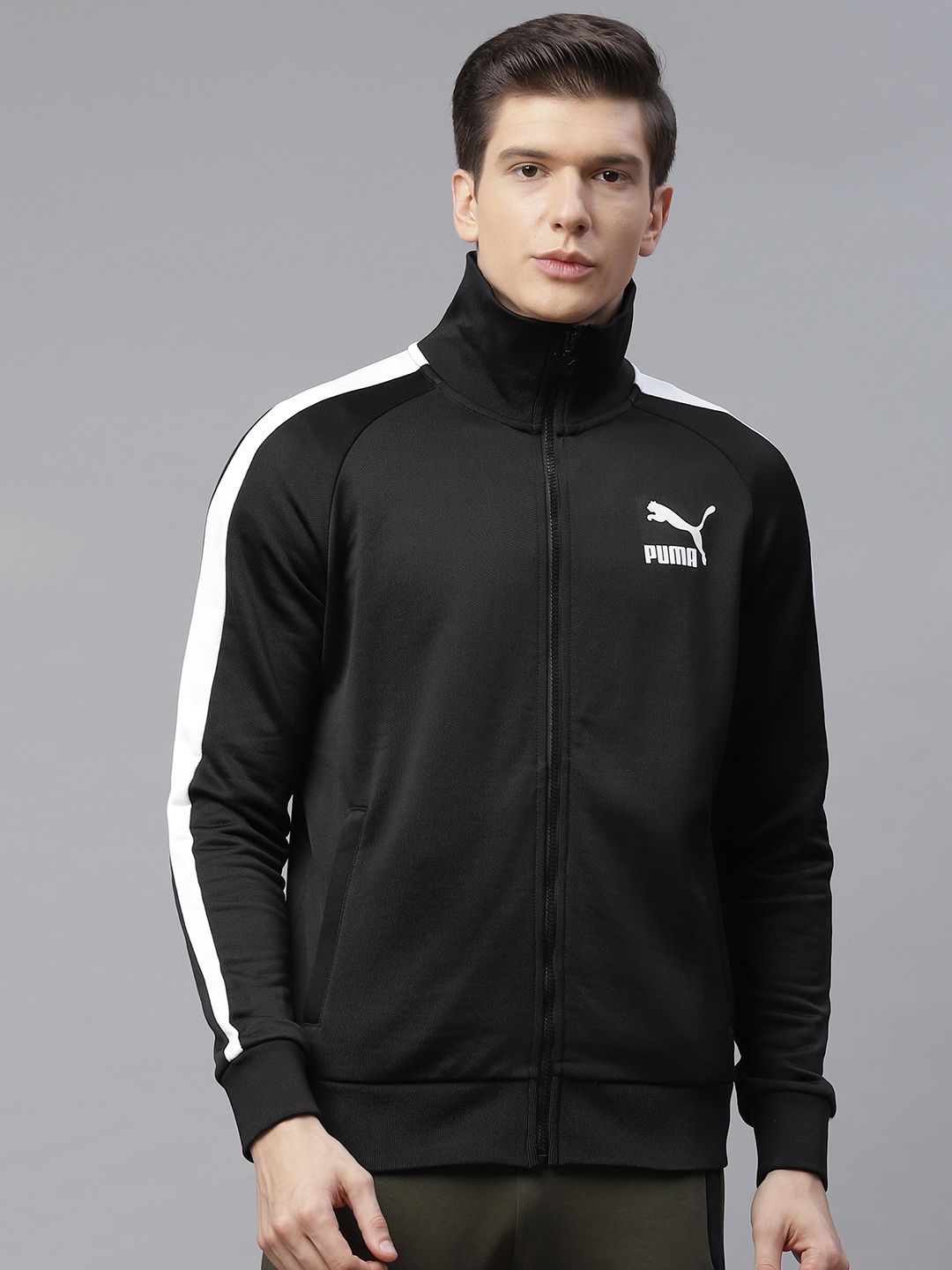 

Puma Men Black Iconic T7 Solid Track Sustainable Jacket