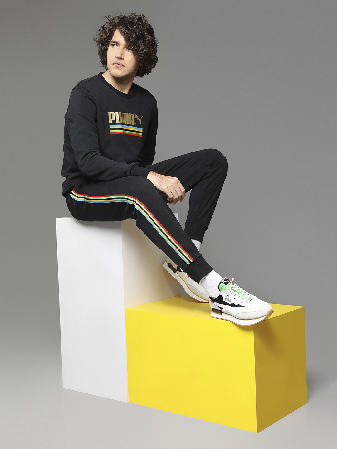 

Puma Men Black Printed TFS Unity Crew Sweatshirt