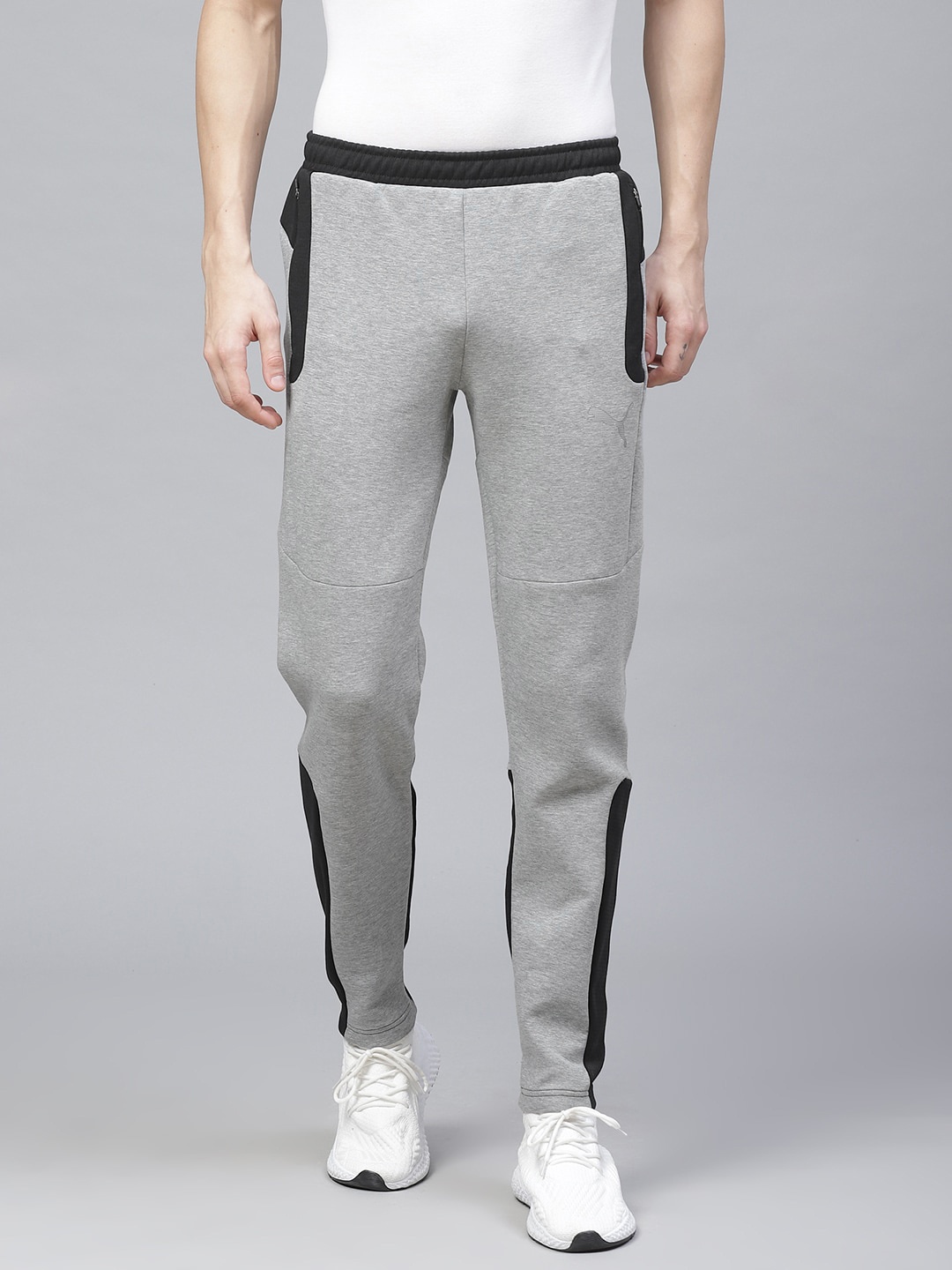 

Puma Men Grey Melange Evostripe Track Pants