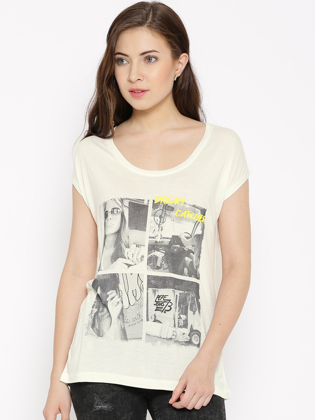 

Pepe Jeans Off-White Printed T-shirt