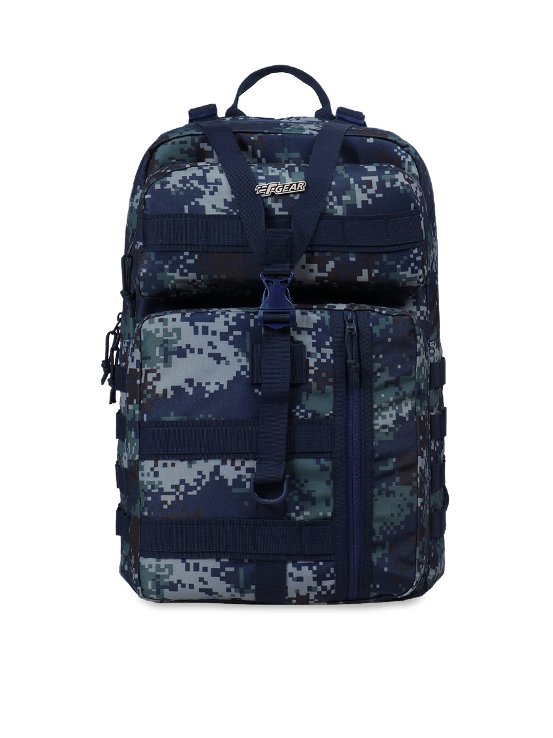 

F Gear Unisex Blue Camouflage Waterproof Backpack