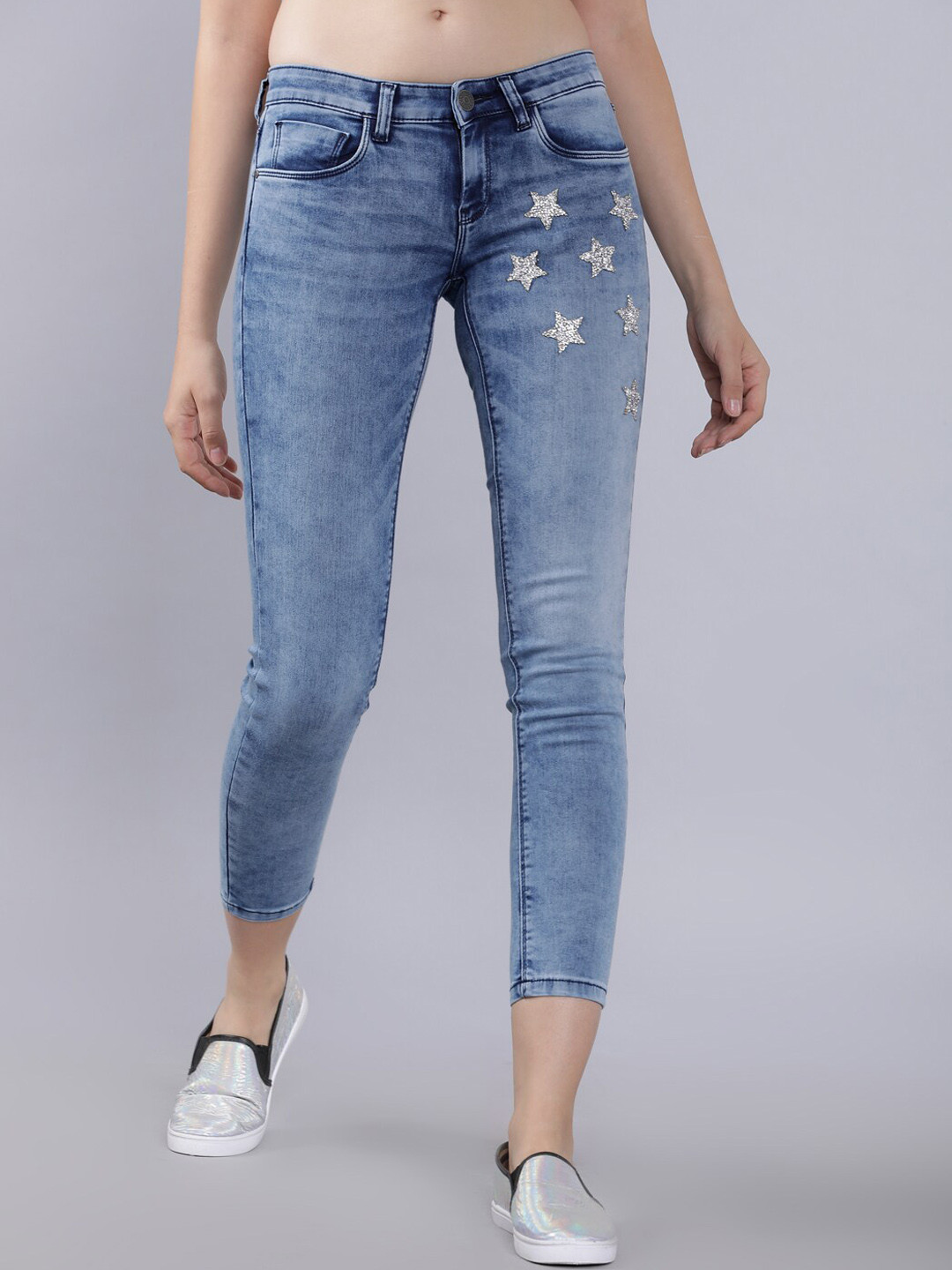 

Tokyo Talkies Women Navy Blue Skinny Fit High-Rise Clean Look Jeans