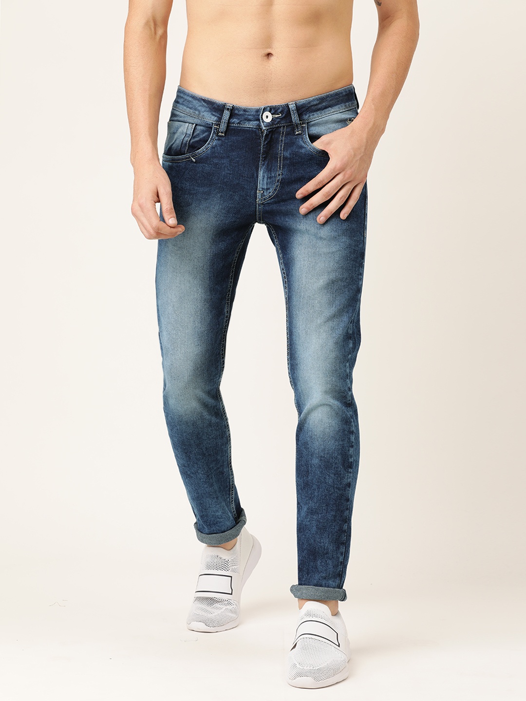 

Flying Machine Men Blue Jackson Skinny Fit Low-Rise Clean Look Stretchable Jeans