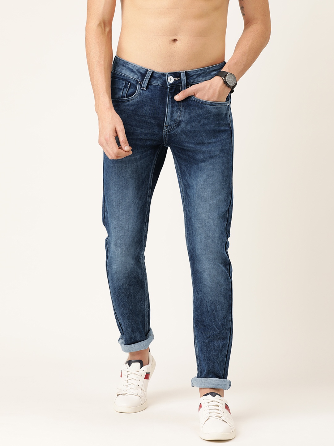 

Flying Machine Men Blue Jackson Skinny Fit Low-Rise Clean Look Jeans