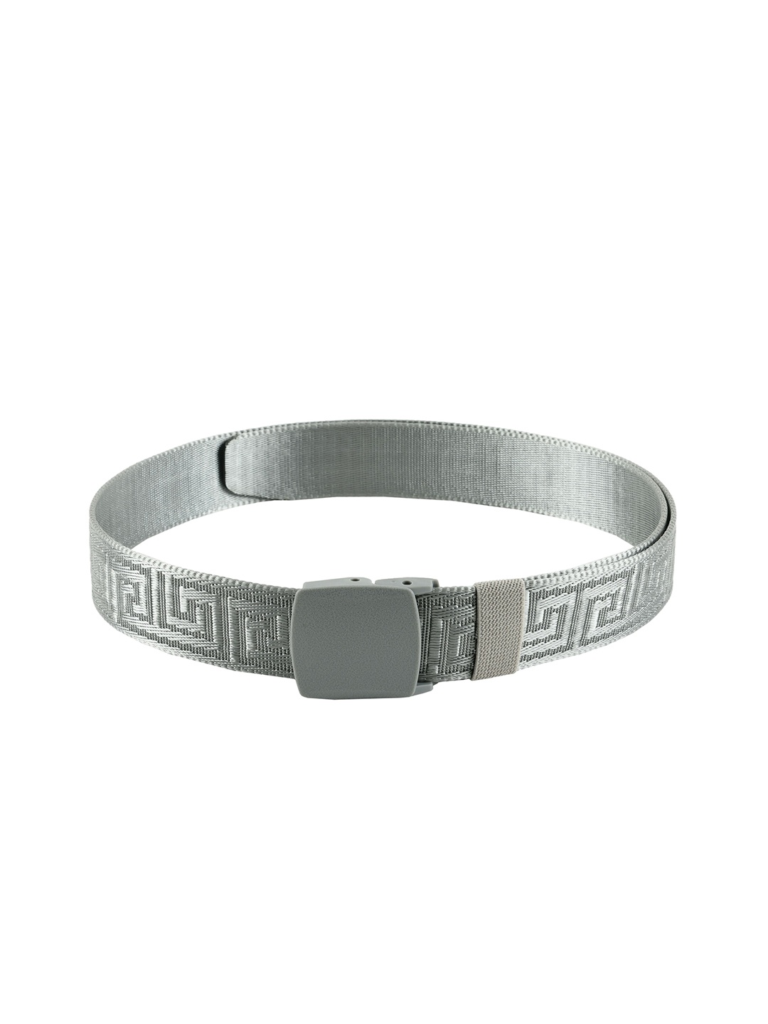 

WINSOME DEAL Men Silver-Toned Braided Belt