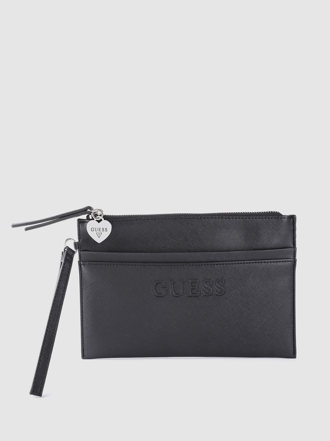 

GUESS Women Black Solid Clutch