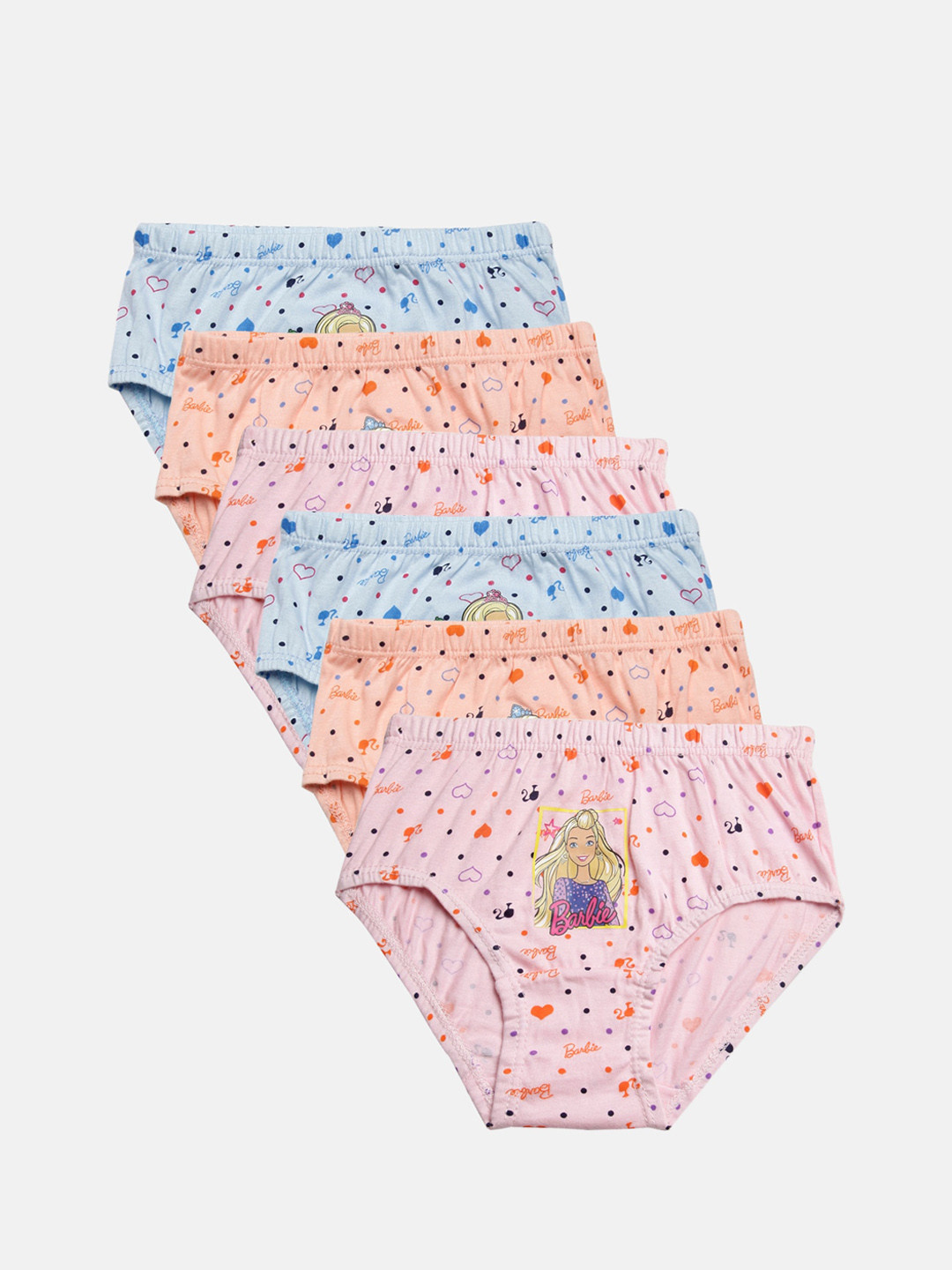 

Red Rose Girls Pack of 6 Assorted Basic Briefs BABY-123-20