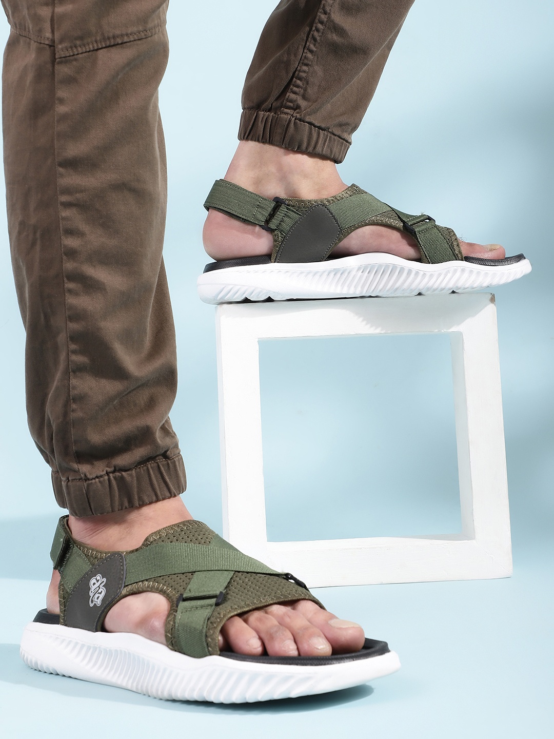 

Liberty Men Olive Green Comfort Sandals