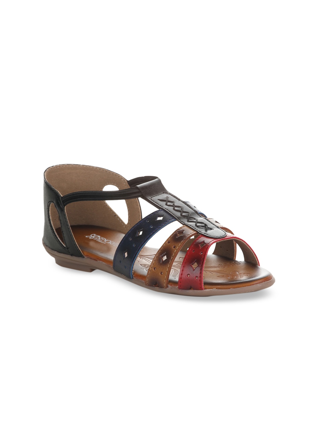 

Liberty Women Multicoloured Colourblocked Gladiators, Multi