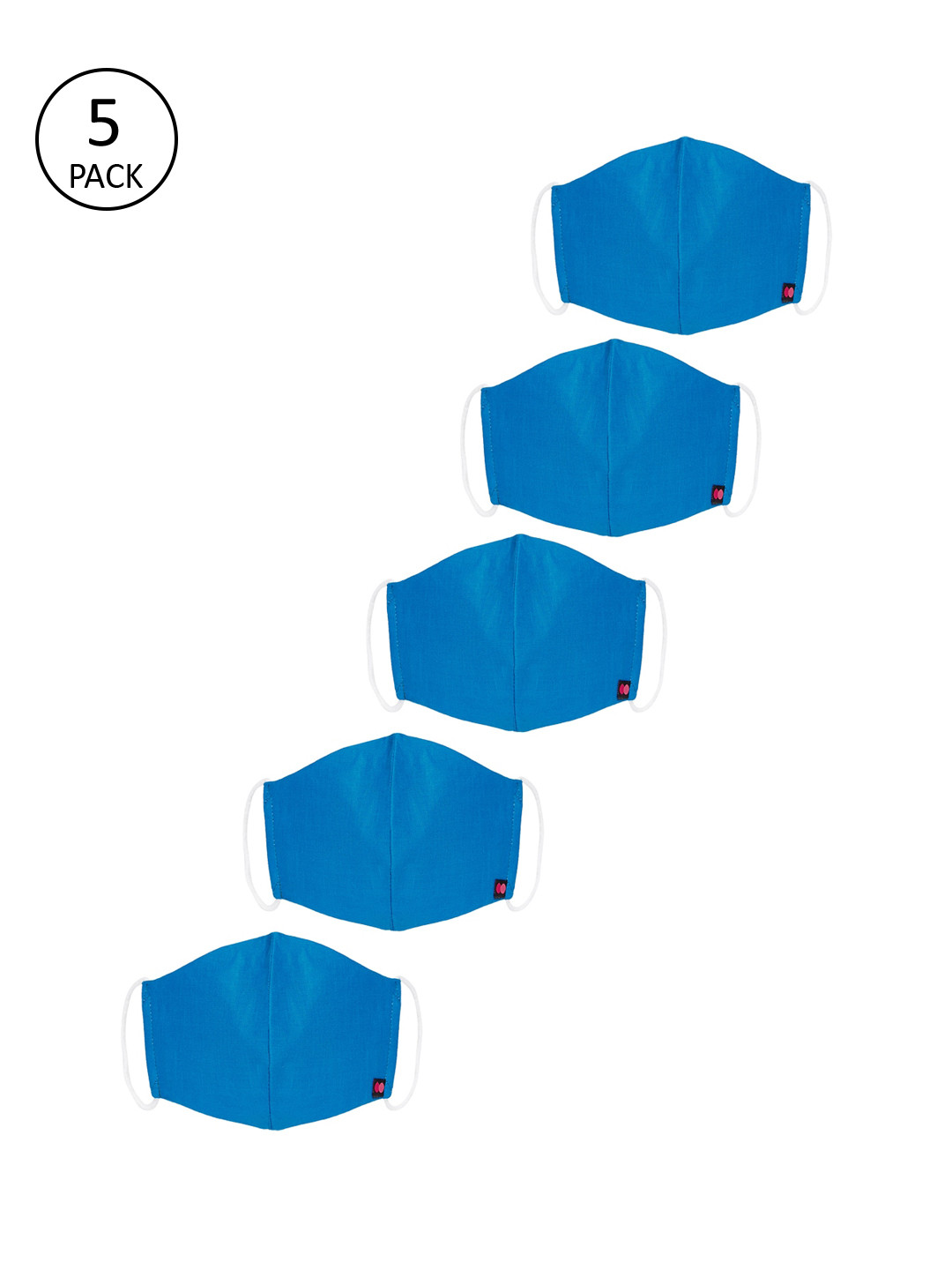 

Clovia Unisex 5Pcs 3Ply Protective Outdoor Face Masks, Blue