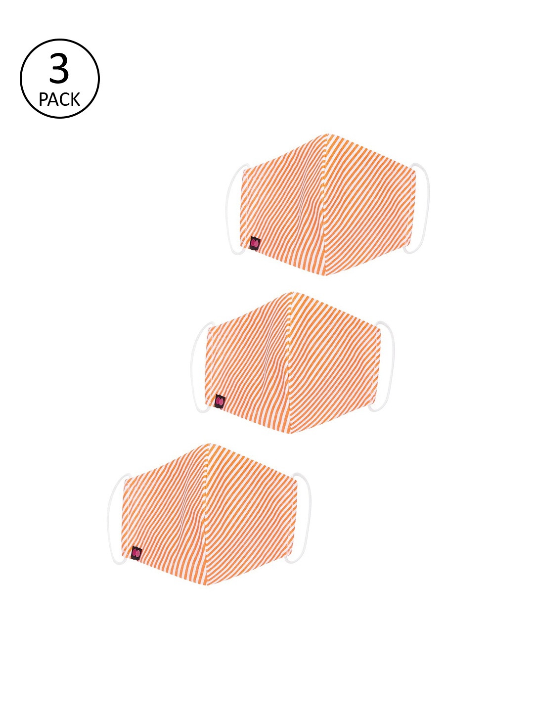 

Clovia Unisex 3Pcs 3Ply Protective Outdoor Face Masks, Yellow
