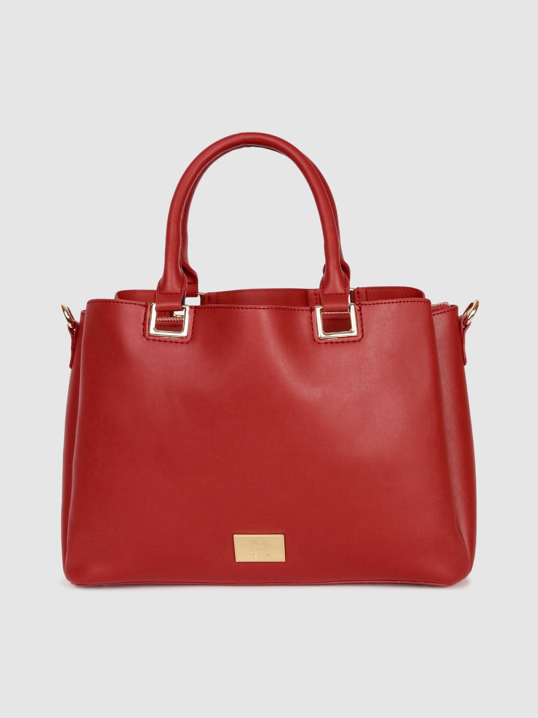

Allen Solly Red Solid Handheld Bag