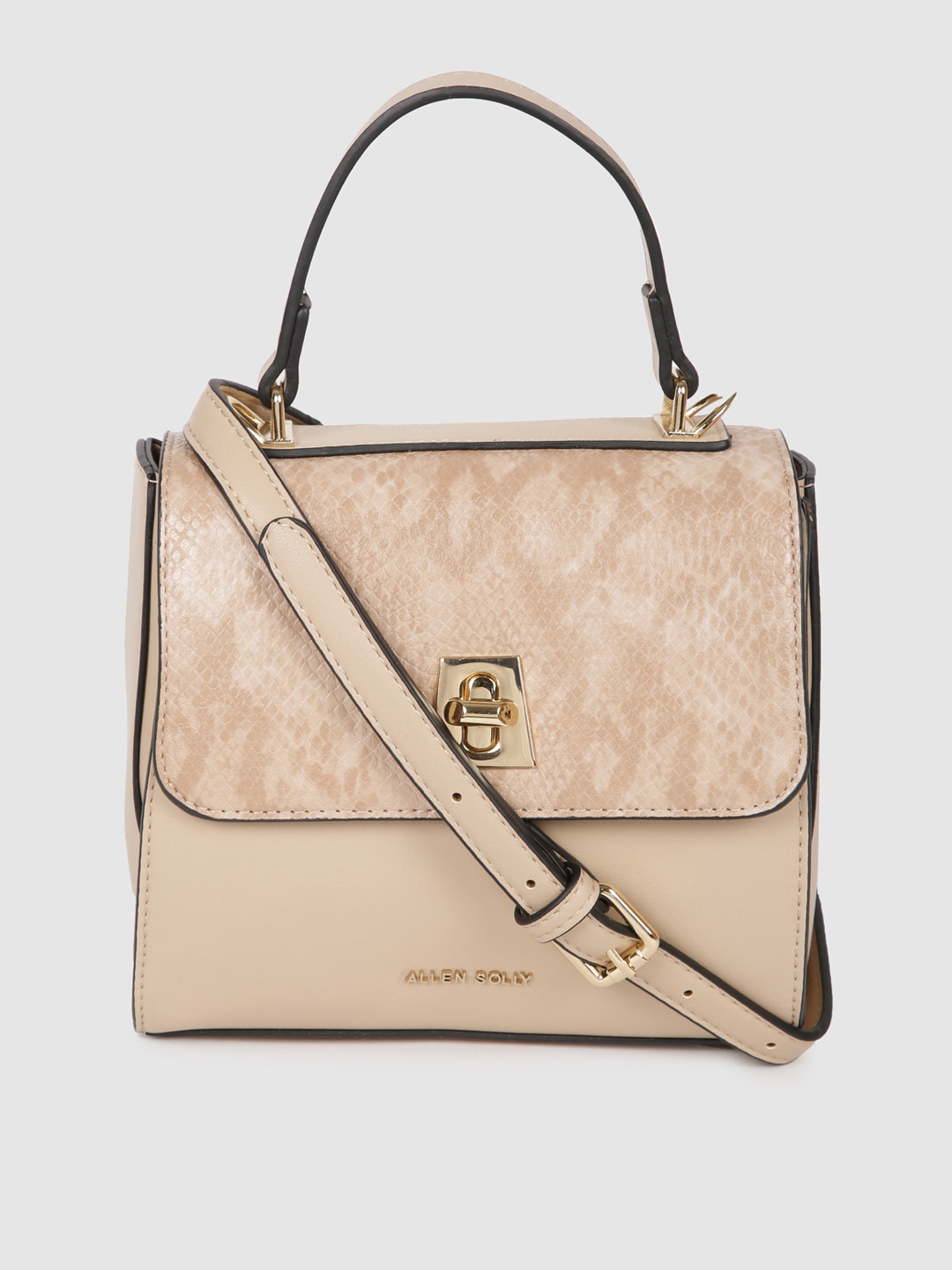 

Allen Solly Pink Textured Satchel