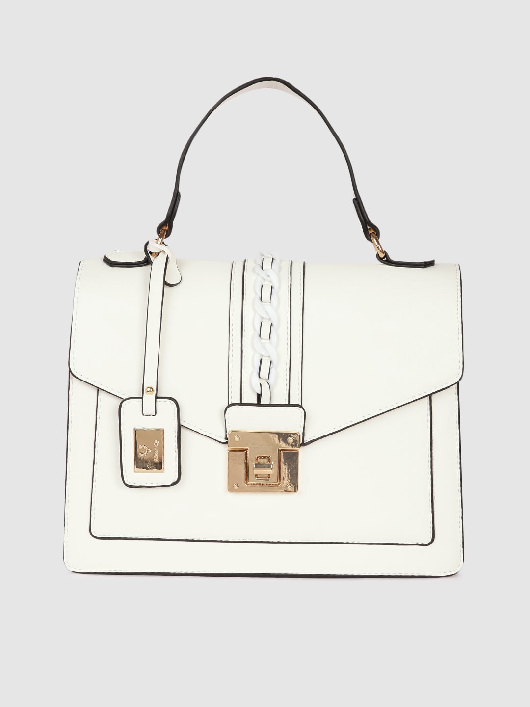 

Allen Solly White Solid Satchel