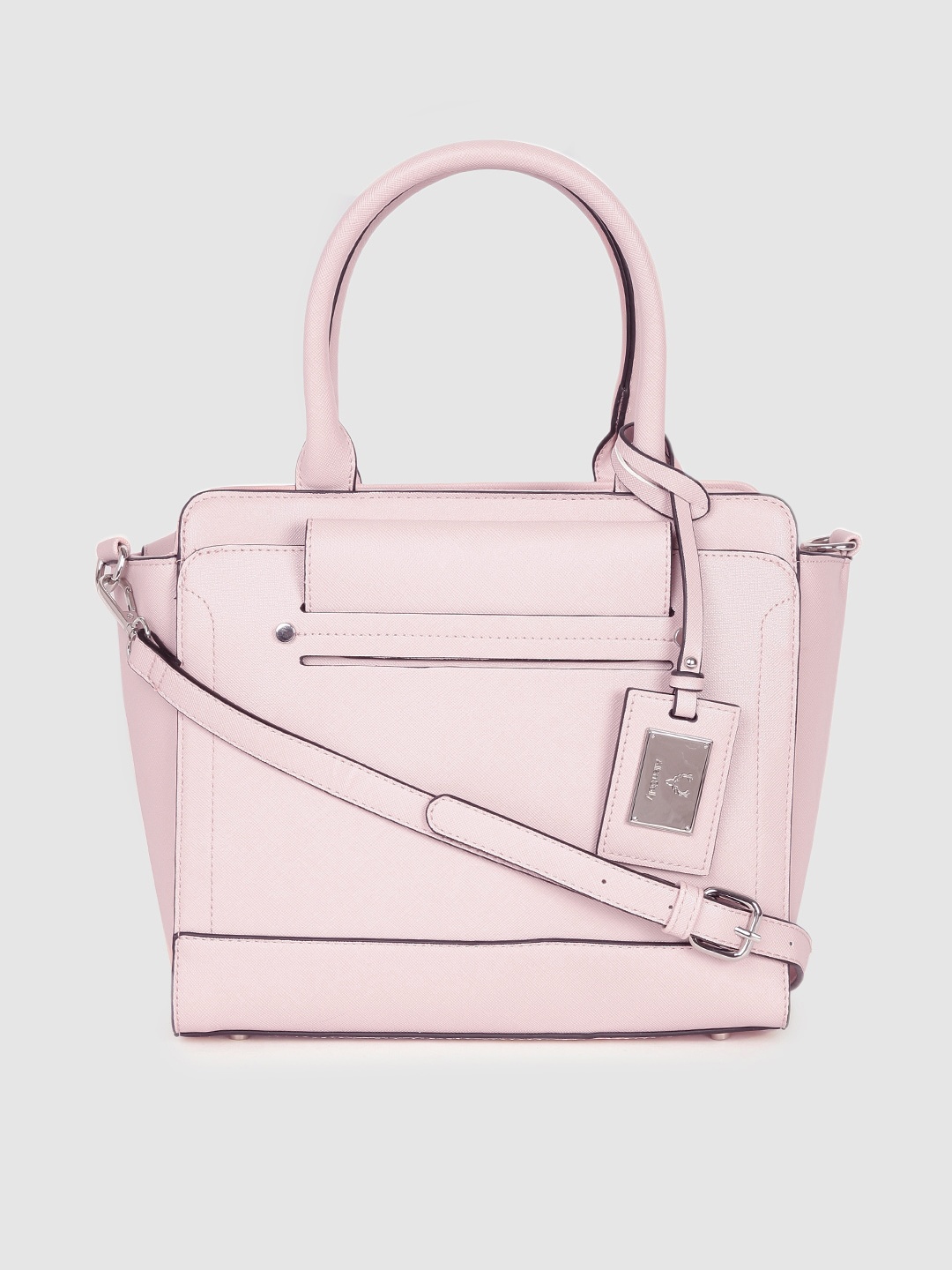 

Allen Solly Pink Solid Handheld Bag