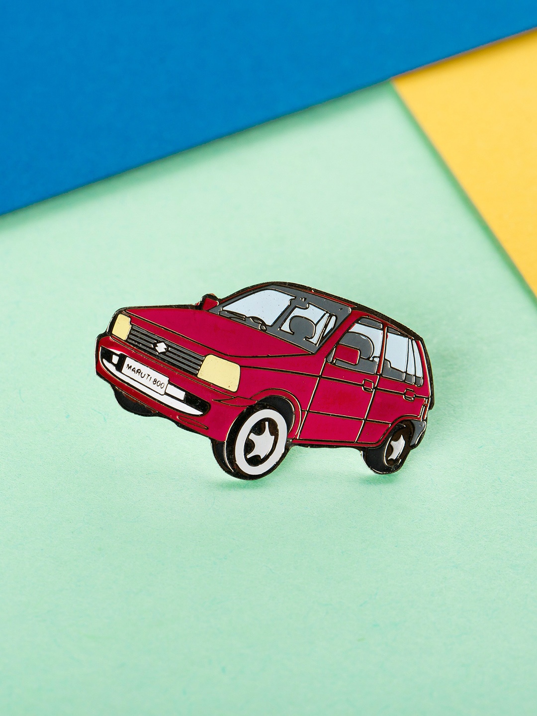 

Bigsmall Unisex Set Of 2 Red Maruti 800 Lapel Pins