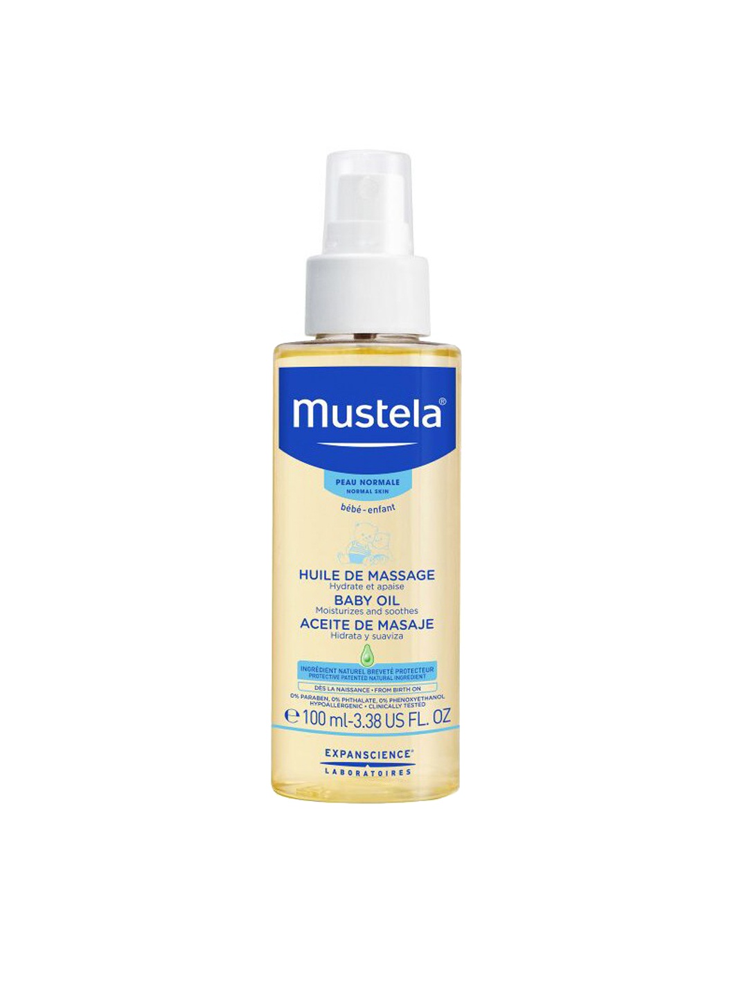 

Mustela Baby Oil 100 ml, White