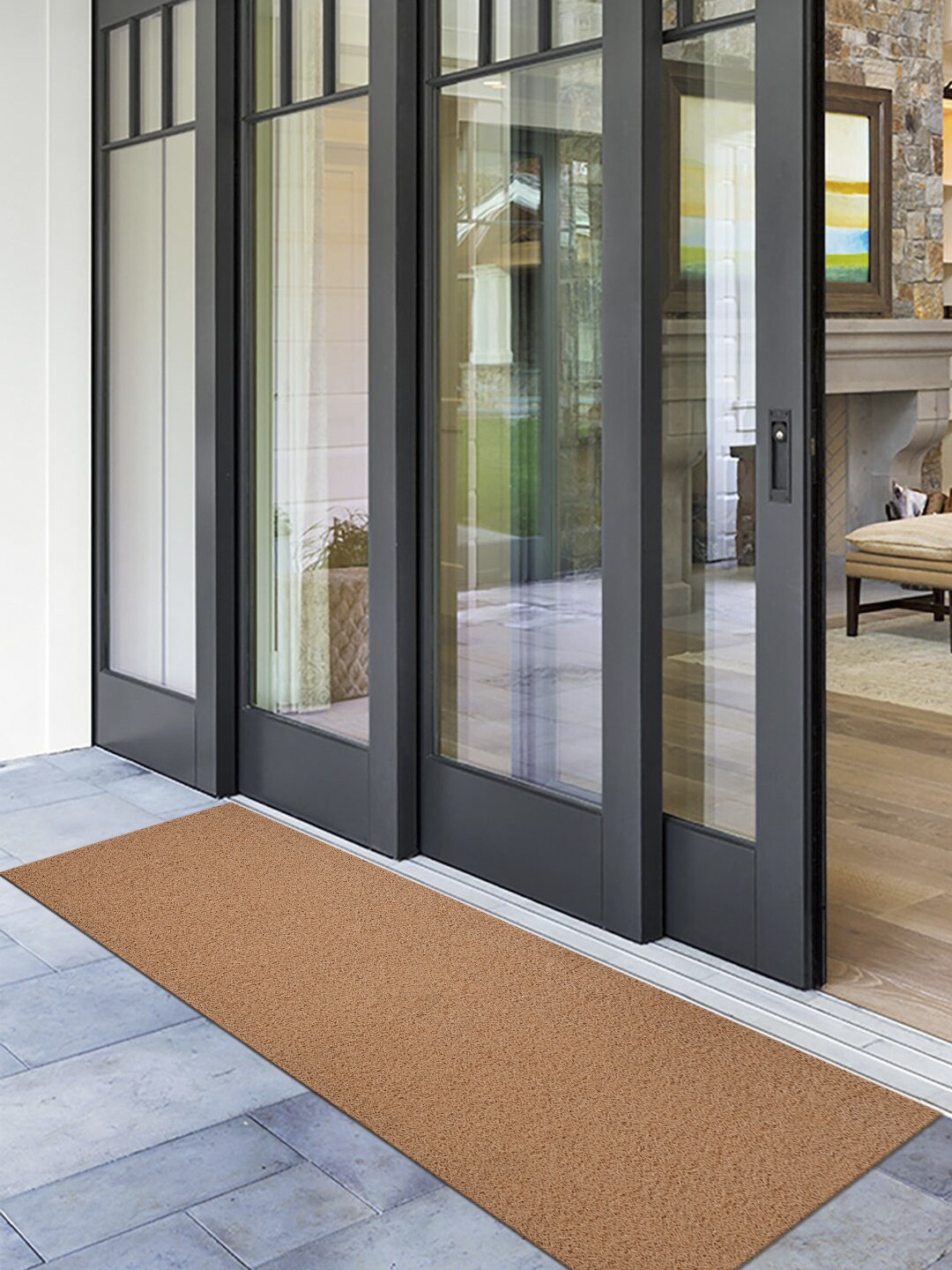 

Kuber Industries Brown Solid Rubber Anti-Slip Doormat