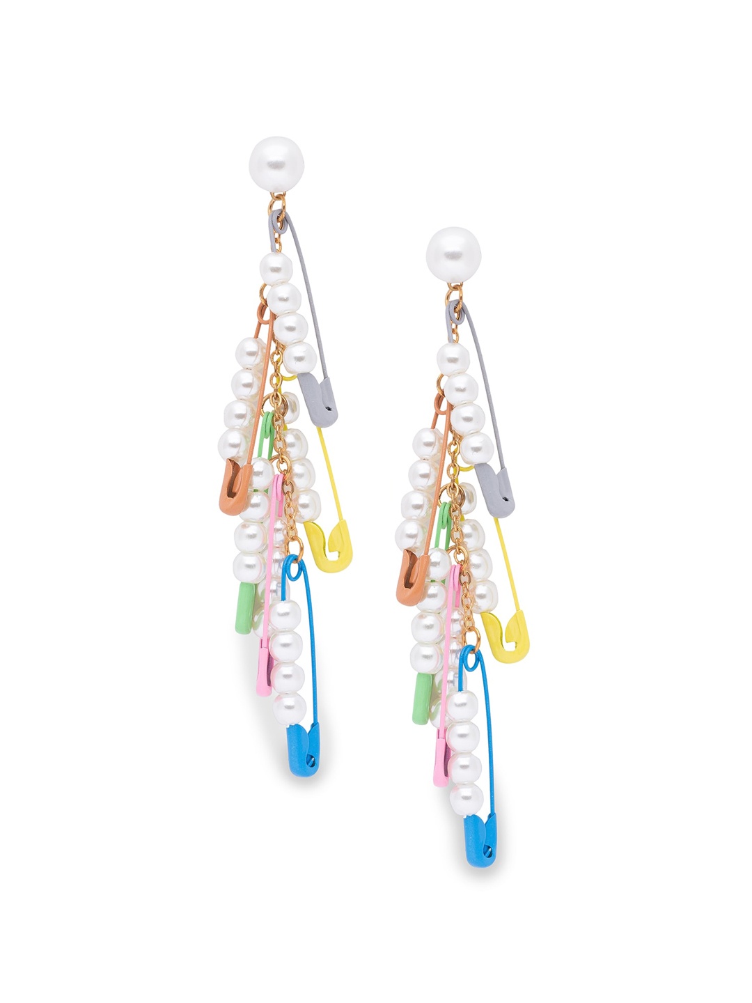 

Globus Multicoloured Geometric Drop Earrings, Multi