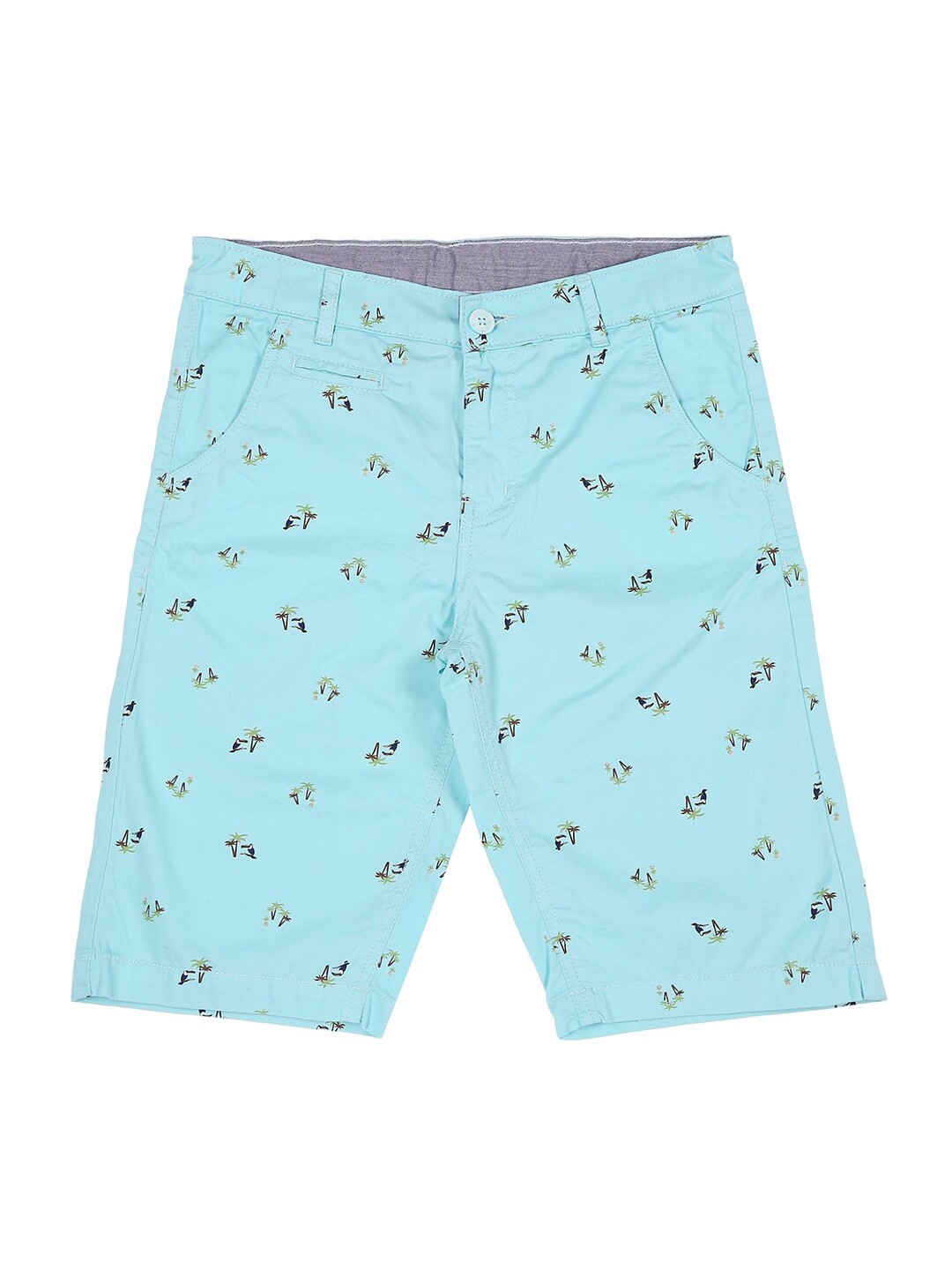 

Pantaloons Junior Boys Blue Conversational Printed Shorts