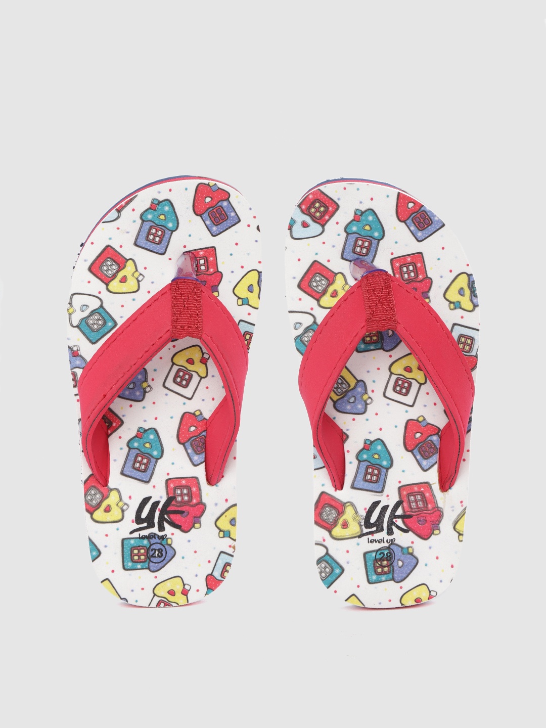 

YK Boys Multicoloured House Print Thong Flip-Flops, Multi