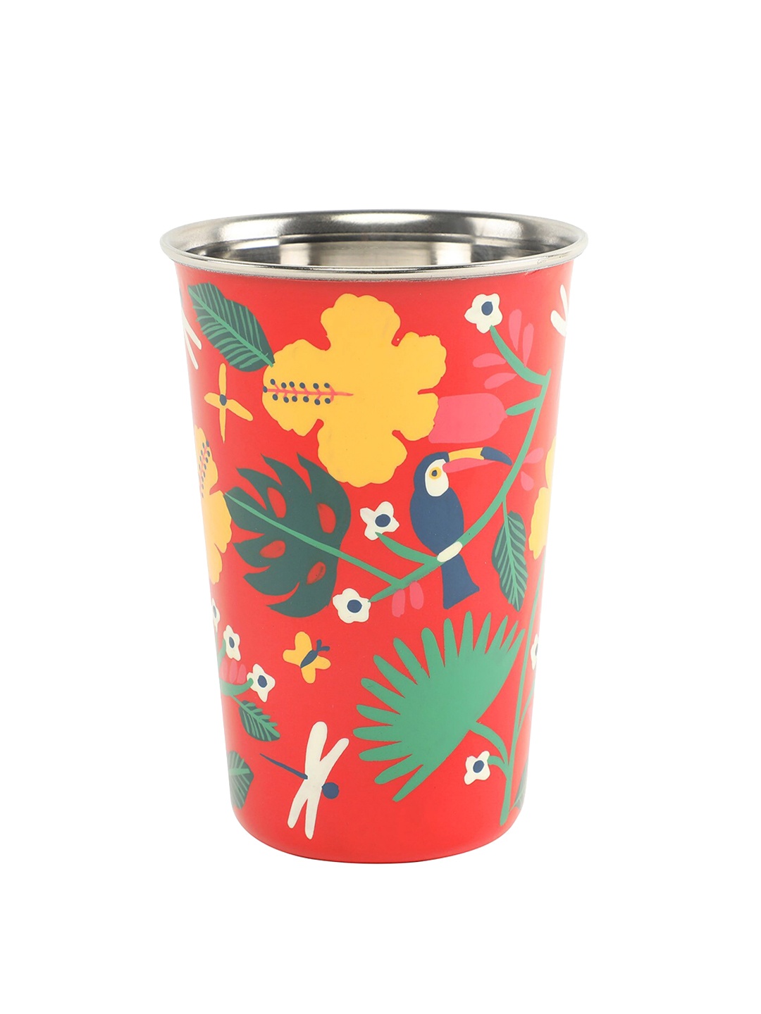 

Chumbak Orange & Yellow Placid Branches Large Tumbler