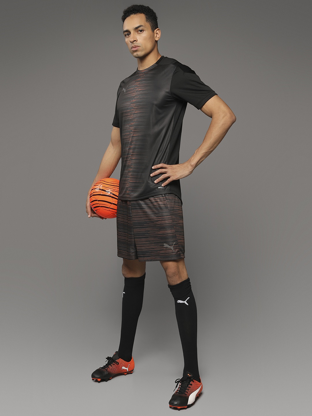

Puma Boys Multicoloured Printed Regular Fit Sports Shorts, Multi