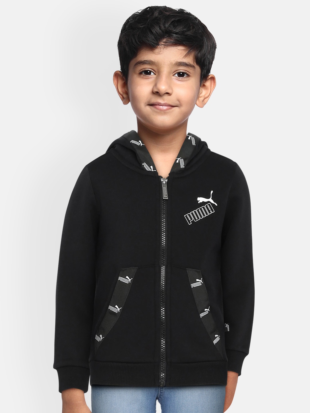 

Puma Boys Black Solid Amplified Sweatshirt