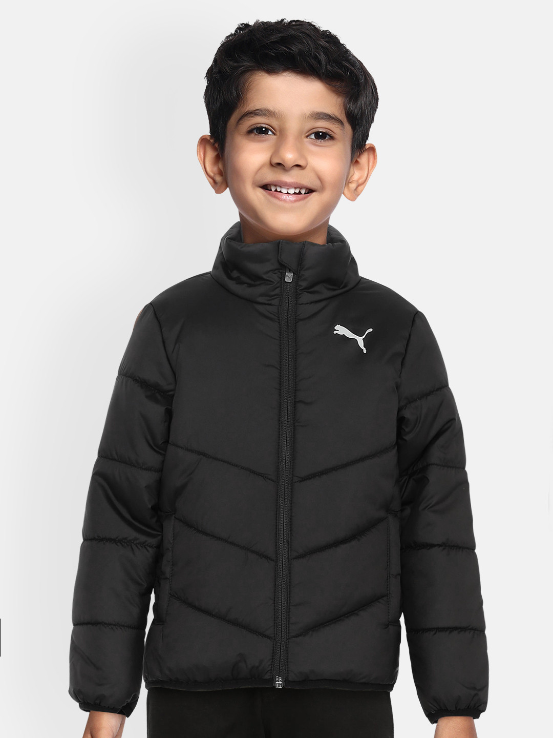 

Puma Boys Black Solid ESS Padded Jacket