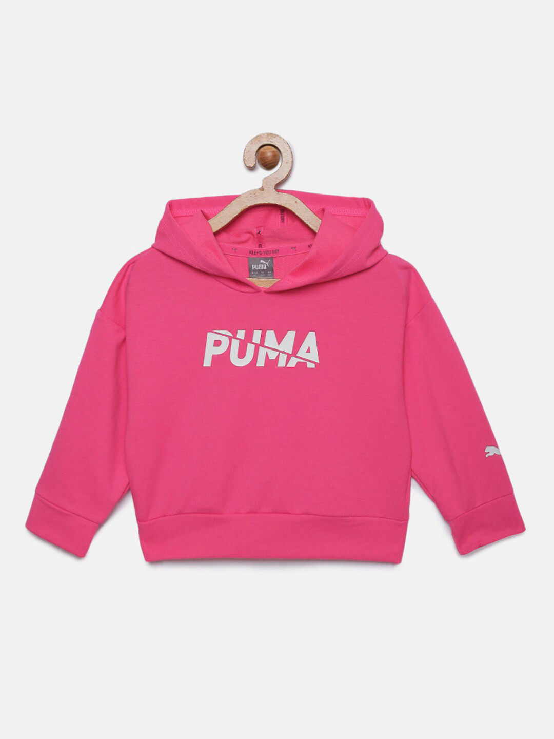 

Puma Girls Pink Printed Modern Sports Hooded Sweatshirt