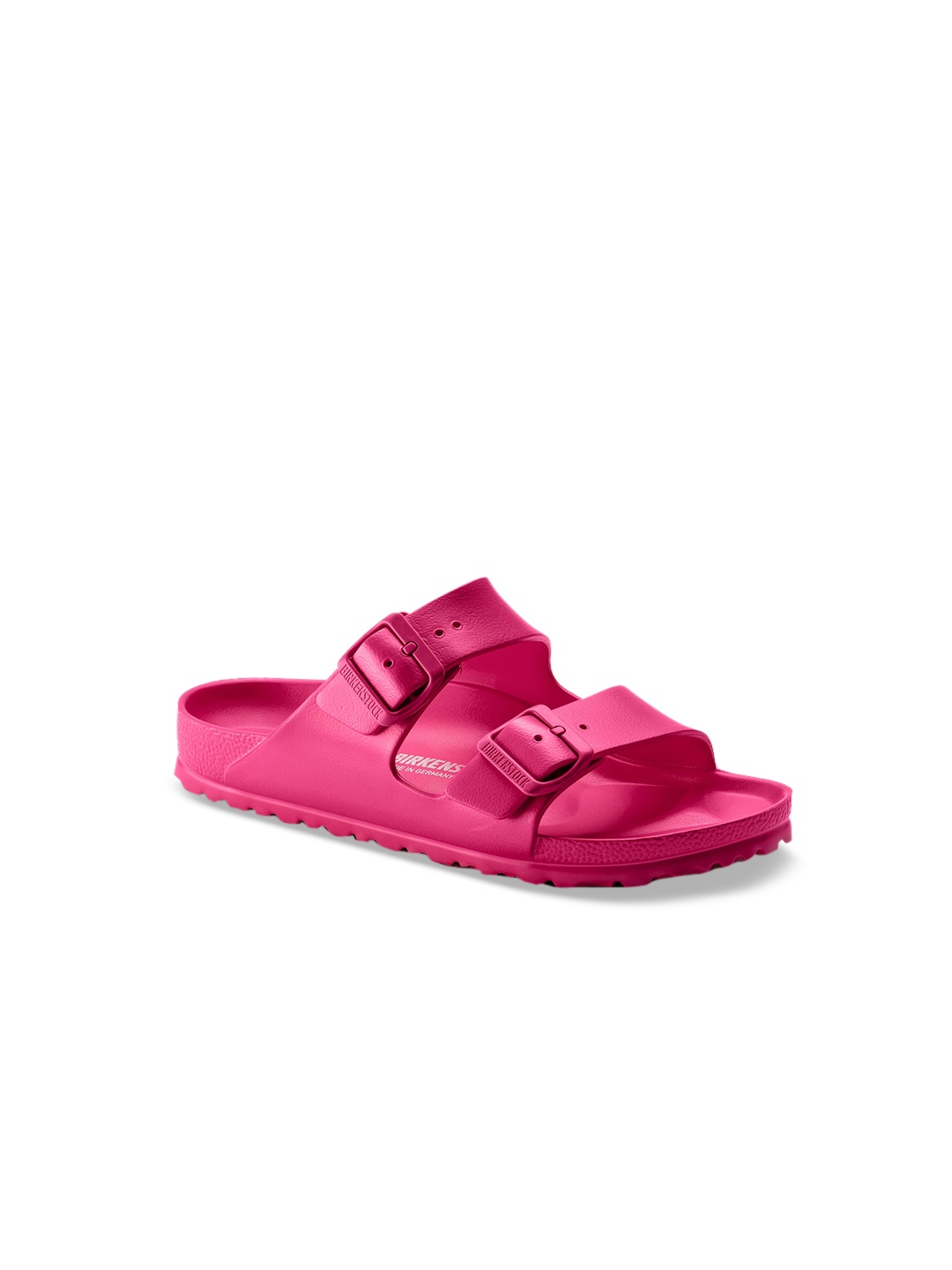 

Birkenstock Women Magenta Solid Arizona Narrow Width Flats