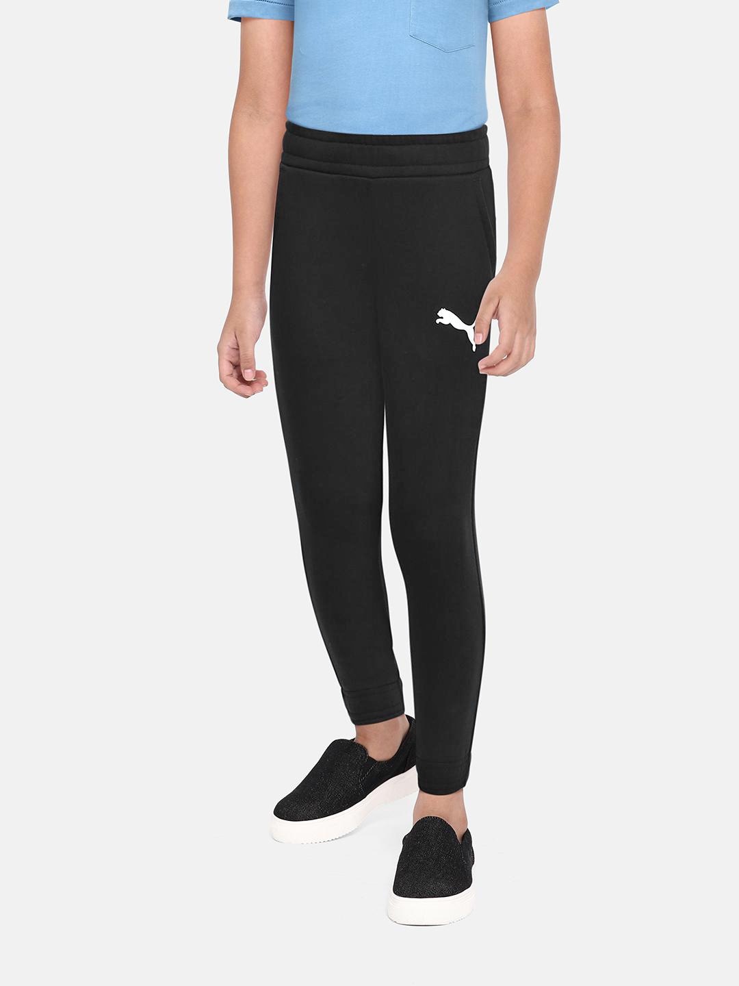 

Puma Boys Black Solid Knitted Joggers