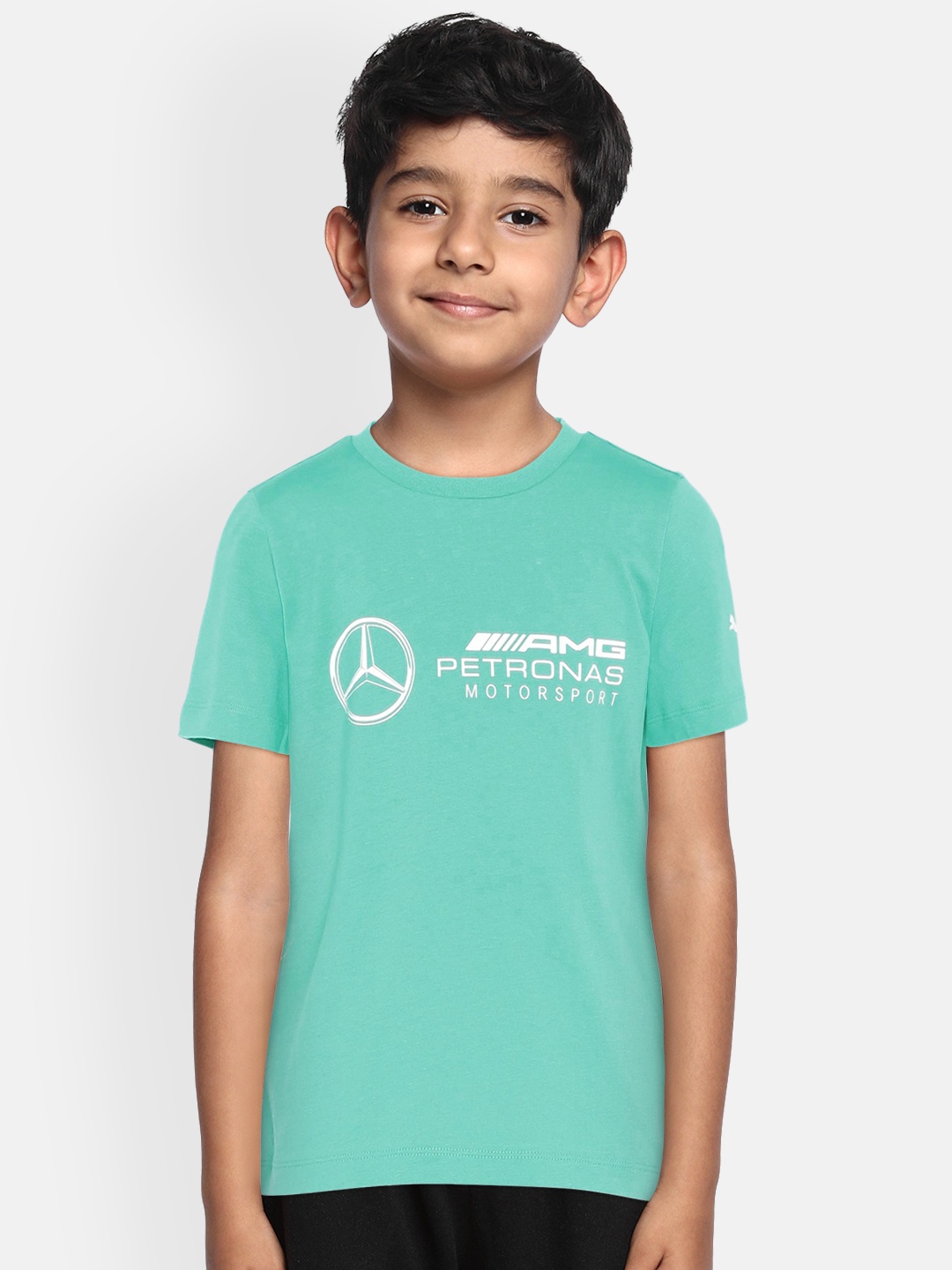 

PUMA Motorsport Boys Green MAPM Logo Printed T-shirt