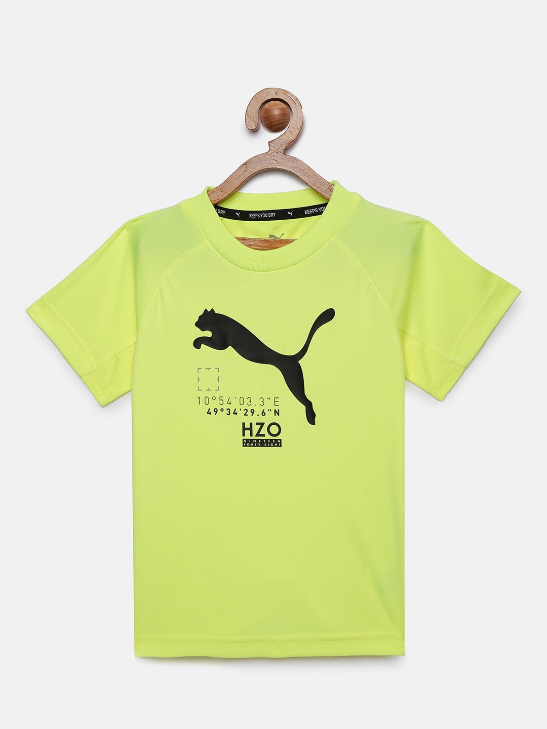 

Puma Boys Yellow Printed Round Neck T-shirt