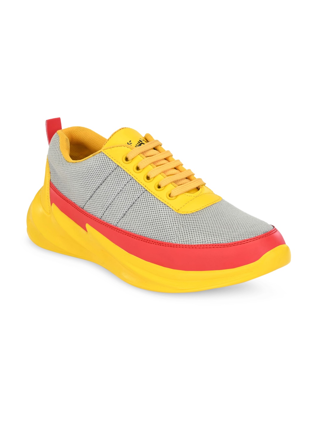 

Prolific Men Yellow & Orange Colorblocked Sneakers
