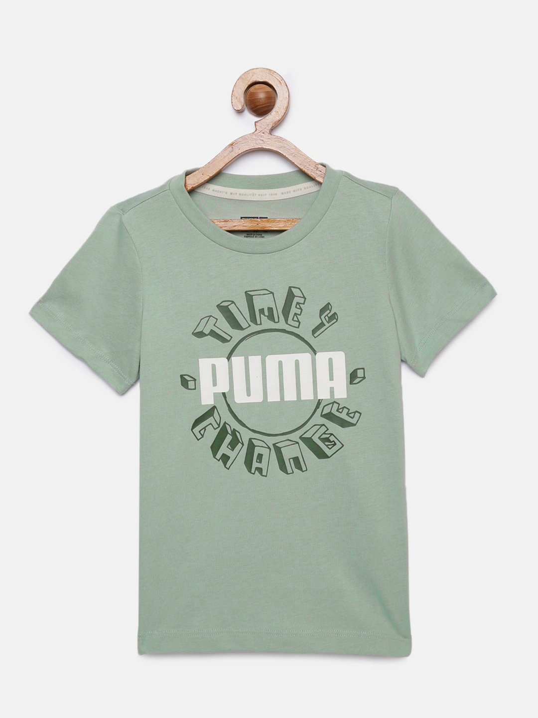 

Puma Boys Grey Printed Round Neck T-shirt