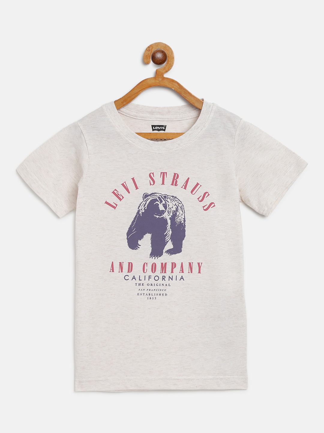 

Levis Boys Off-White Typography Print Round Neck T-shirt