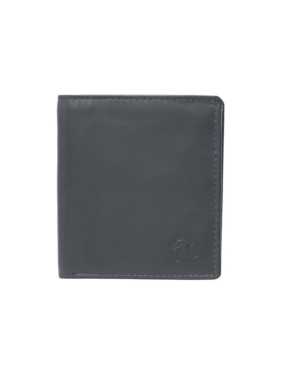 

Kara Men Black Solid Two Fold Leather Wallet