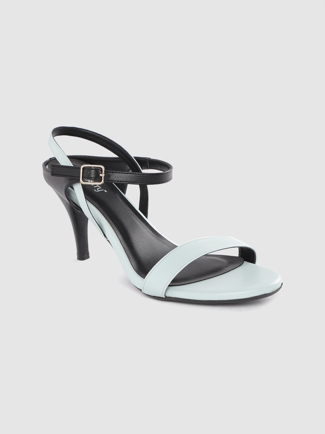 

DressBerry Women Blue & Black Colourblocked Slim Heels