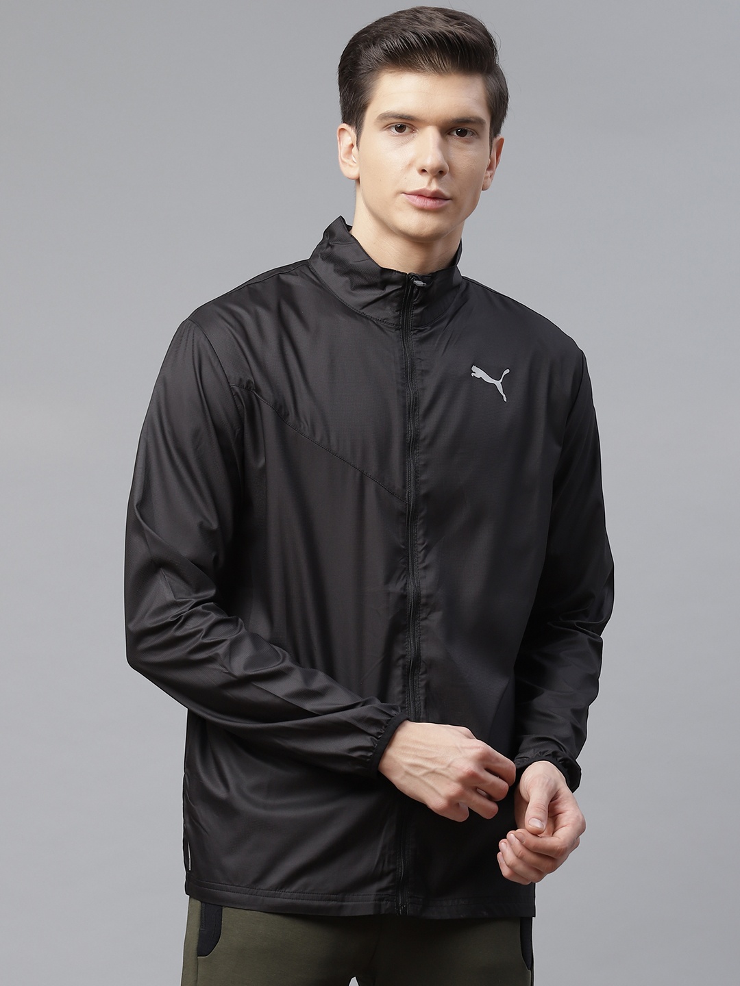 

Puma Men Black Ignite Solid Sporty Jacket
