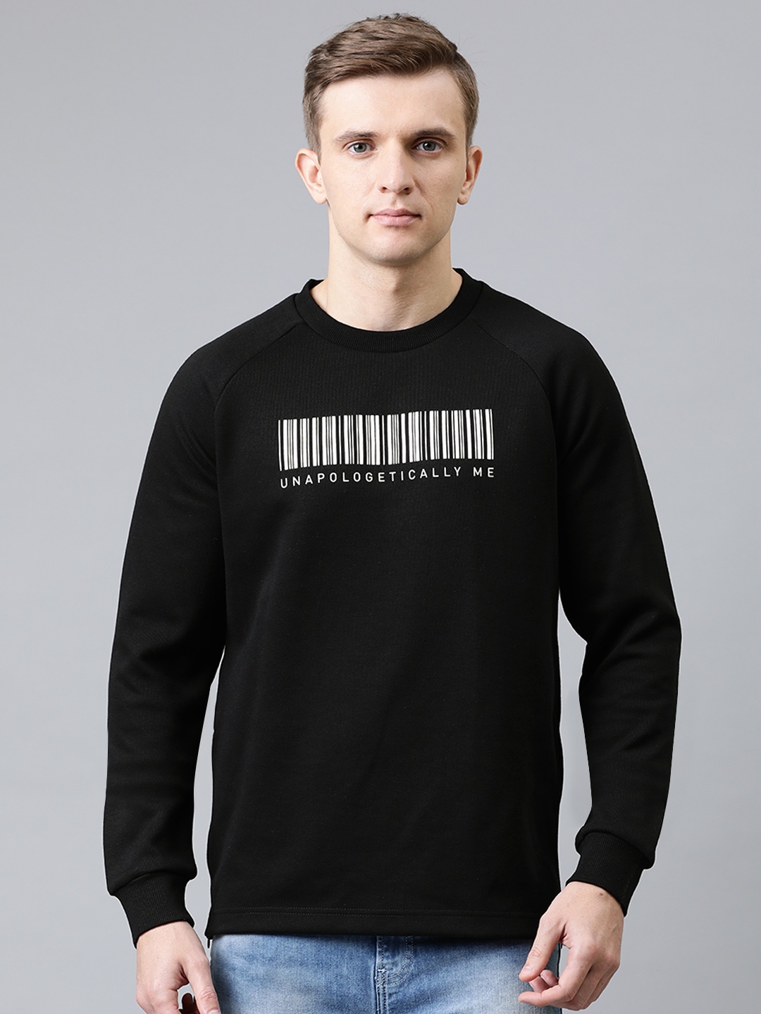 

Puma Men Black Slim Fit Printed VK Ms Crew Sweatshirt