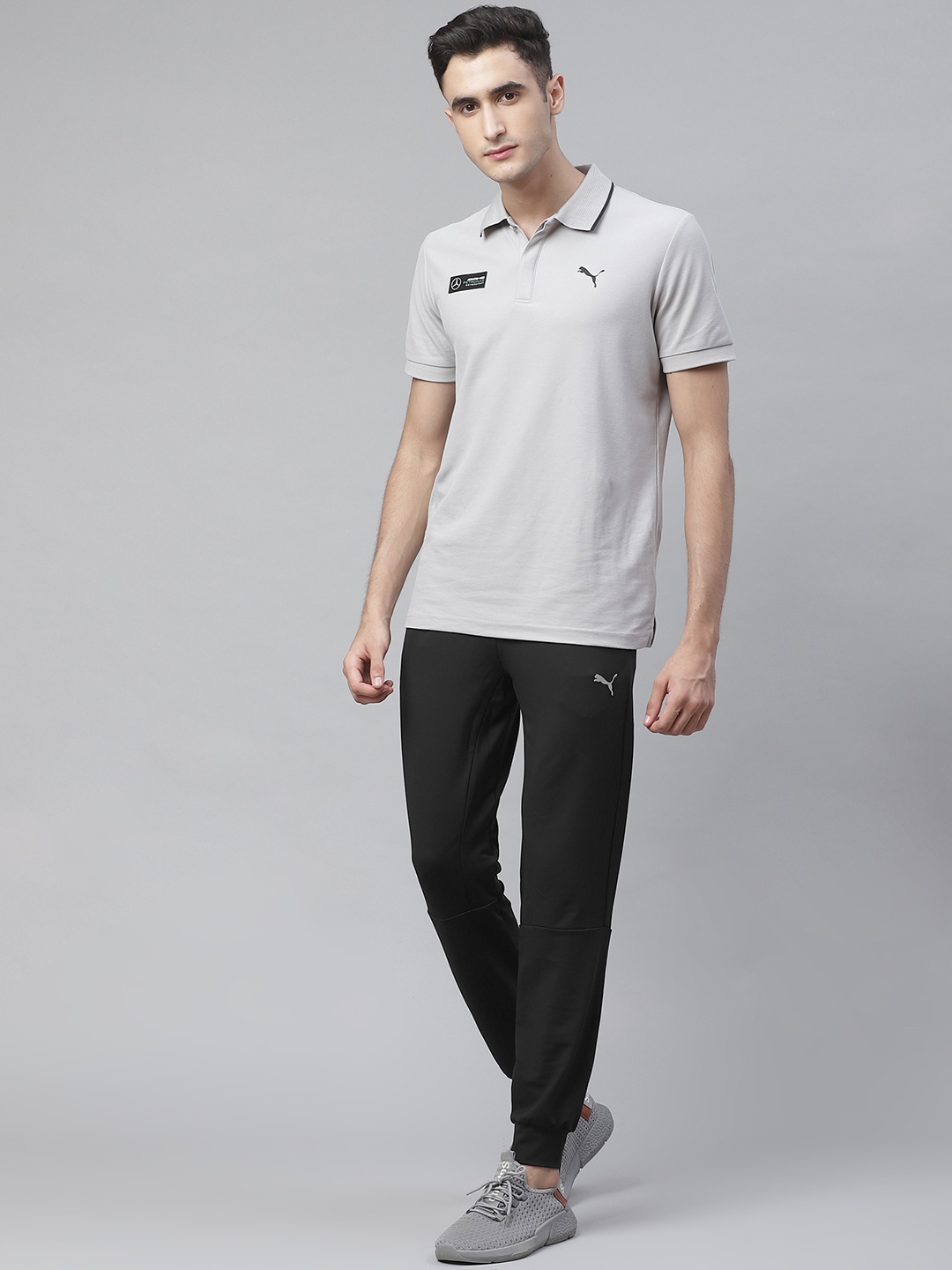 

one8 x PUMA Men Black Virat Kohli Solid Active Joggers
