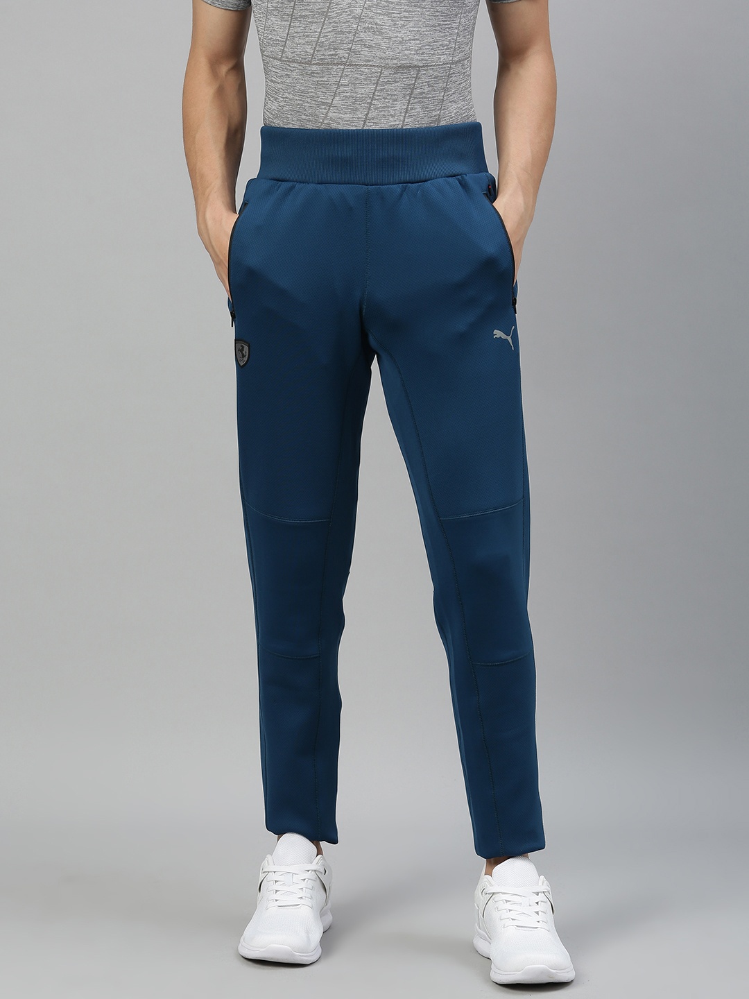 

PUMA Motorsport Men Blue Solid Ferrari Style Motorsports Track Pants