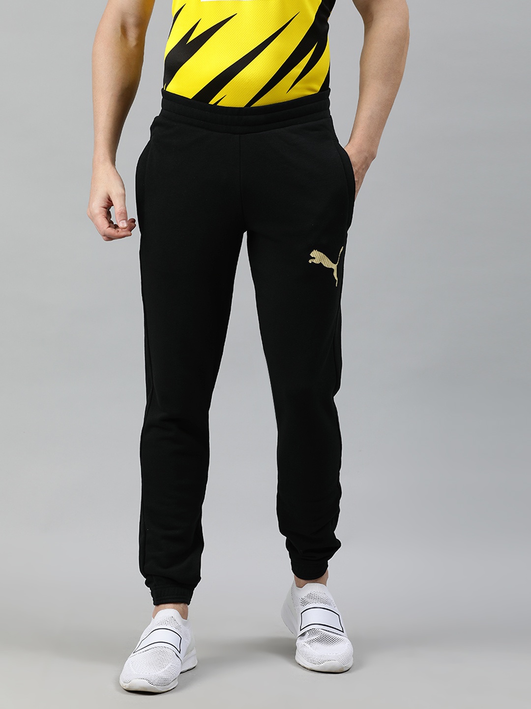 

Puma Men Black Solid Slim Fit Knitted Joggers